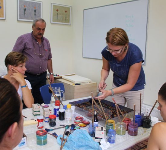 Kursai pas ebru meistrą Alparslan Babaoglu || The course of ebru master Alparslan Babaoglu