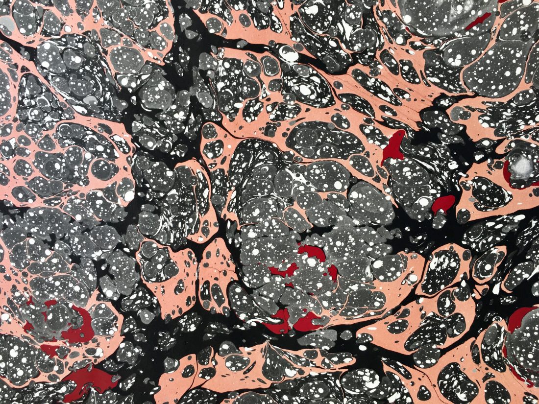 Stormont marmurinio popieriaus raštas || Stormont marbled papers pattern