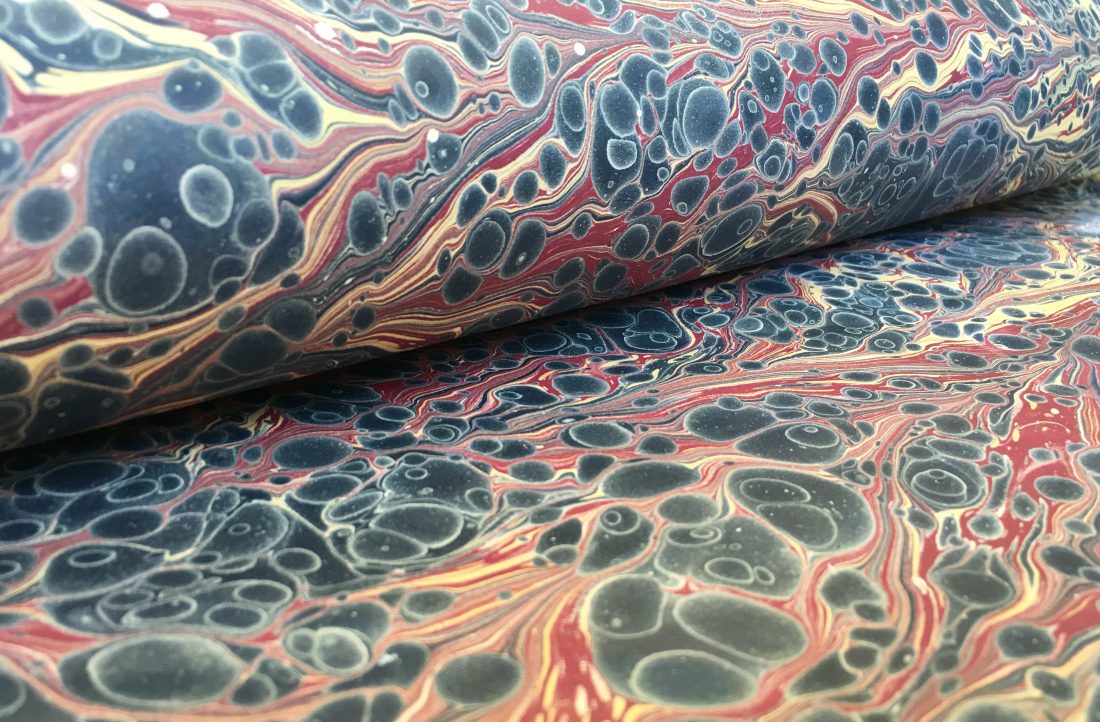 Gel-git marmurinio popieriaus raštas || Gel-git marbled papers pattern