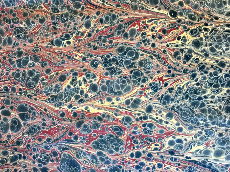 Gel-git marmurinio popieriaus raštas || Gel-git marbled papers pattern