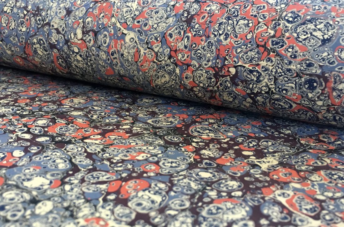 Stormont marmurinio popieriaus raštas || Stormont marbled papers pattern