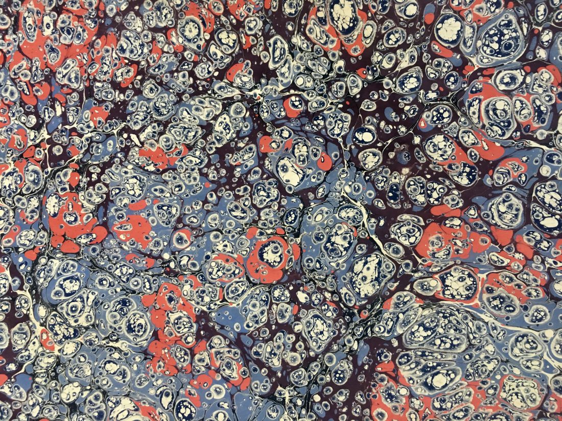 Stormont marmurinio popieriaus raštas || Stormont marbled papers pattern