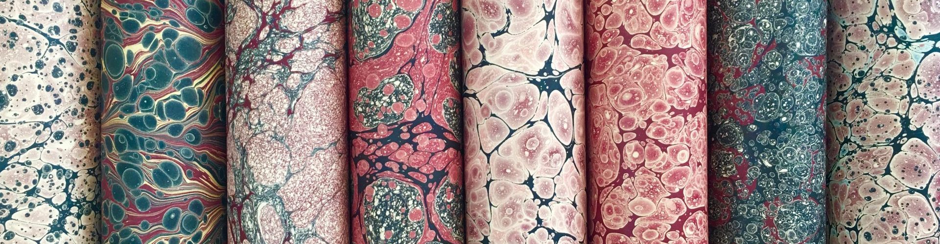 Rankų darbo marmurinis popierius || Hand marbed papers