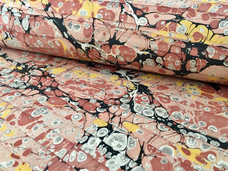 Ispaniskos bangos marmurinio popieriaus raštas || Spanish wave marbled papers pattern