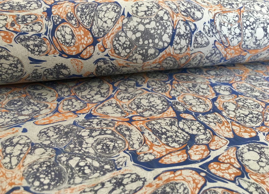 Stormont marmurinio popieriaus raštas || Stormont marbled papers pattern