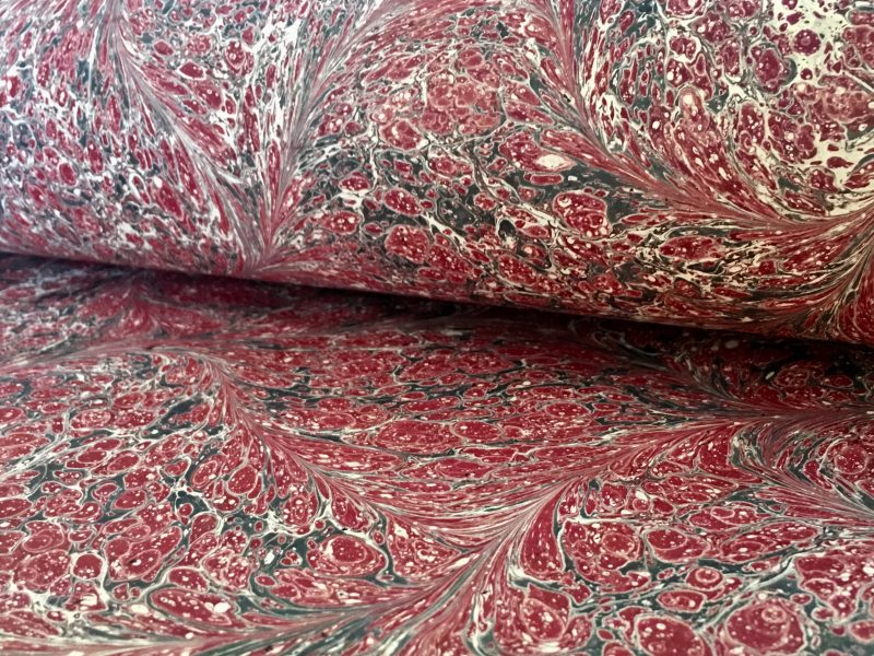 Stormont marmurinio popieriaus raštas || Stormont marbled papers pattern