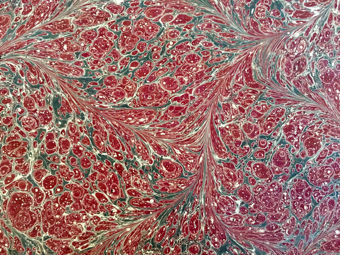 Stormont marmurinio popieriaus raštas || Stormont marbled papers pattern