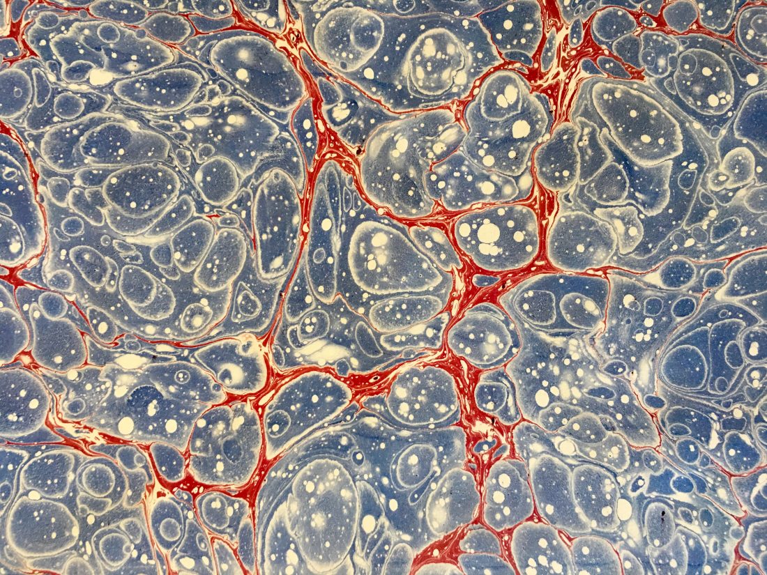 Shell marmurinio popieriaus raštas || Shell marbled papers pattern