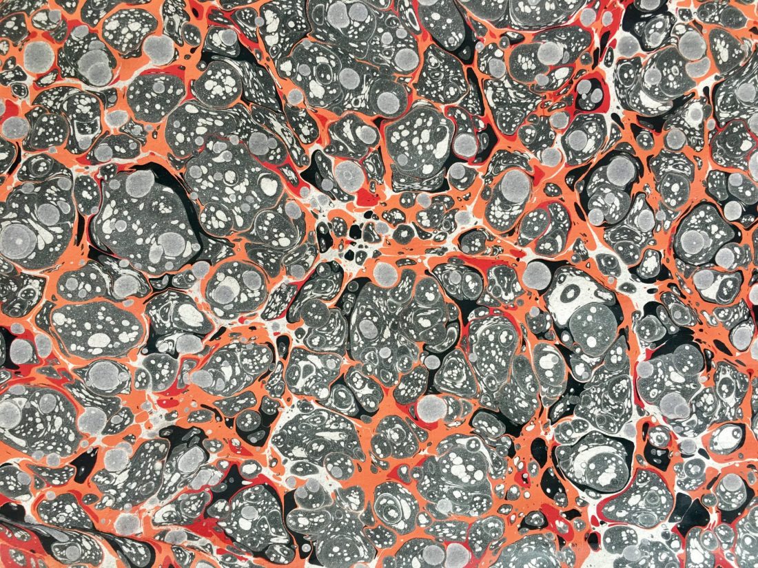 Stormont marmurinio popieriaus raštas || Stormont marbled papers pattern