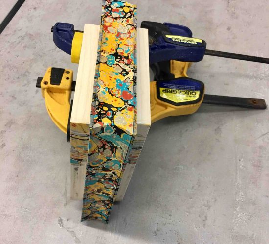 Knygos bloko marmuravimas || Book edges marbling