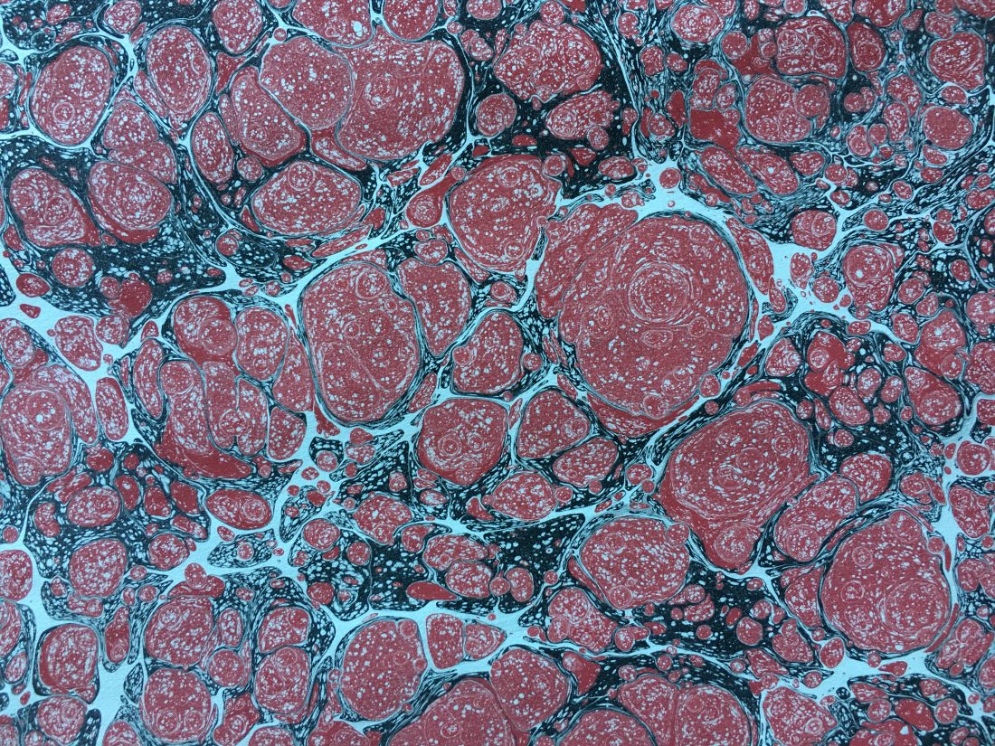 Rankų darbo marmurinis popierius || Hand marbled paper