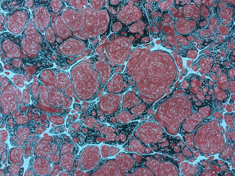 Rankų darbo marmurinis popierius || Hand marbled paper